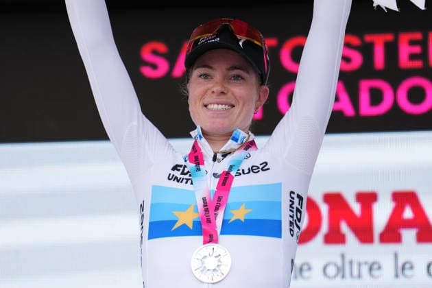 Netherlands™s Demi Vollering of FDJ United - Suez™s winner of stage during Stage 5 of the Giro d™Italia Women, from Longarone to Santo Stefano di Cadore, Italy, Wednesday, June 3, 2026  Copyright: xDavidexSpada LaPressex