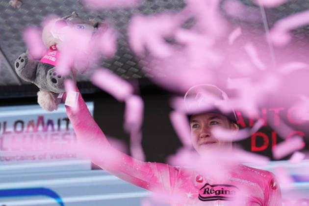 Netherlands™s Anna van der Breggen of Team SD Worx - Protime™s pink jersey during Stage 5 of the Giro d™Italia Women, from Longarone to Santo Stefano di Cadore, Italy, Wednesday, June 3, 2026  Copyright: xDavidexSpada LaPressex