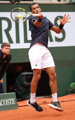 Felix Auger Aliassime, CAN, during quarterfinal of 2026 French Open at Roland Garros, Paris, 03 06 2026