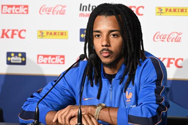 CP DES BLEUS A NANTES PHOTOPQR OUEST FRANCE Jerome Fouquet ; NANTES ; 03 06 2026 ; Football. Point presse de Jules Koundé, joueur de l équipe de France de Football, avant le match contre la Cote d Ivoire à Nantes. Nantes, France, june 3rd 2026 press conference, PK, Pressekonferenz with Jules Koundé, player for the French national football team, before the match against Ivory Coast in Nantes. NANTES France  Copyright: xPHOTOPQR OUESTxFRANCE MAXPPPxJeromexFouquetx 20260603OFR1717 20260603OFR1715