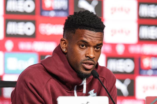 press conference of the Portuguese national football team in the football city of Oeiras Portugal, June 3, 2026, in Alges, Portugal Nelson Semedo Copyright: HMBxMedia FernandoxSoares