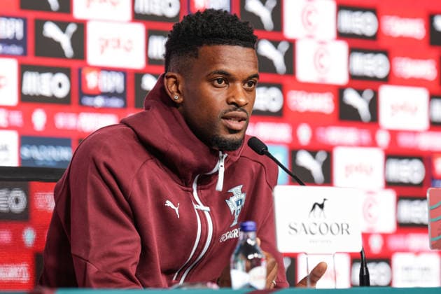 press conference of the Portuguese national football team in the football city of Oeiras Portugal, June 3, 2026, in Alges, Portugal Nelson Semedo Copyright: HMBxMedia FernandoxSoares