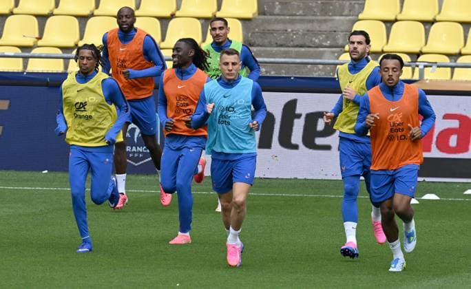 ENTRAINEMENT DES BLEUS A NANTES PHOTOPQR OUEST FRANCE Jerome Fouquet ; NANTES ; 03 06 2026 ; Football. Entrainement de l équipe de France de Football, avant le match contre la Cote d Ivoire à Nantes. Photo: Jérôme Fouquet Ouest-France Nantes, France, juen 3rd 2026 France at training before a friendly match NANTES France  Copyright: xPHOTOPQR OUESTxFRANCE MAXPPPxJeromexFouquetx 20260603OFR1834 20260603OFR1834
