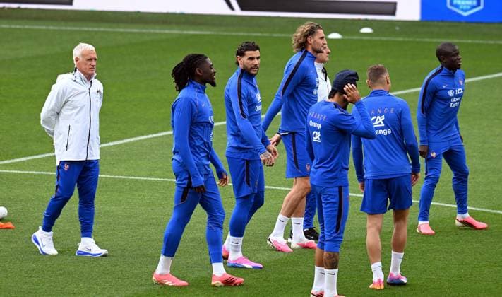 ENTRAINEMENT DES BLEUS A NANTES PHOTOPQR OUEST FRANCE Jerome Fouquet ; NANTES ; 03 06 2026 ; Football. Entrainement de l équipe de France de Football, avant le match contre la Cote d Ivoire à Nantes. Photo: Jérôme Fouquet Ouest-France Nantes, France, juen 3rd 2026 France at training before a friendly match NANTES France  Copyright: xPHOTOPQR OUESTxFRANCE MAXPPPxJeromexFouquetx 20260603OFR1836 20260603OFR1836