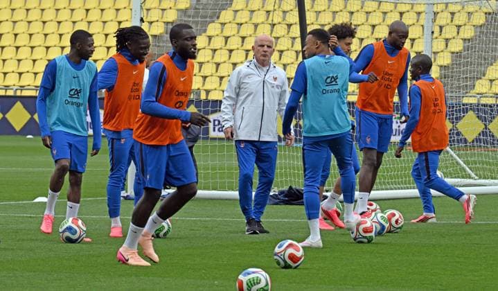 ENTRAINEMENT DES BLEUS A NANTES PHOTOPQR OUEST FRANCE Jerome Fouquet ; NANTES ; 03 06 2026 ; Football. Entrainement de l équipe de France de Football, avant le match contre la Cote d Ivoire à Nantes. Photo: Jérôme Fouquet Ouest-France Nantes, France, juen 3rd 2026 France at training before a friendly match NANTES France  Copyright: xPHOTOPQR OUESTxFRANCE MAXPPPxJeromexFouquetx 20260603OFR1839 20260603OFR1839