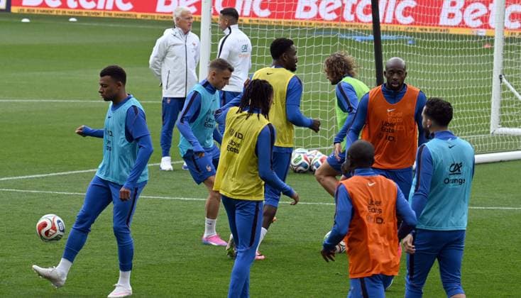 ENTRAINEMENT DES BLEUS A NANTES PHOTOPQR OUEST FRANCE Jerome Fouquet ; NANTES ; 03 06 2026 ; Football. Entrainement de l équipe de France de Football, avant le match contre la Cote d Ivoire à Nantes. Photo: Jérôme Fouquet Ouest-France Nantes, France, juen 3rd 2026 France at training before a friendly match NANTES France  Copyright: xPHOTOPQR OUESTxFRANCE MAXPPPxJeromexFouquetx 20260603OFR1841 20260603OFR1841