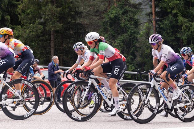 37th Giro d Italia Women 2026 - Stage 5 Elisa Longo Borghini of UAE TEAM ADQ rides during Stage 5 of the 37th Giro d Italia Women, a 146km stage from Longarone to Santo Stefano di Cadore, in Italy, on June 3, 2026. Longarone Italy  Copyright: xTommasoxBerardix originalFilename:berardi-37thgiro260603_np725.jpg