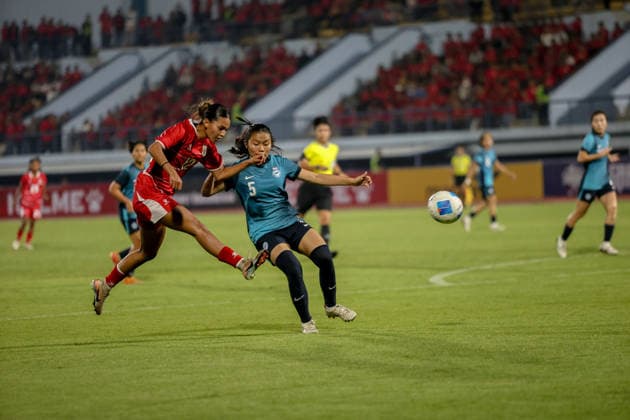 Fußball, Frauen, Testspiel, Indonesien - Singapur Indonesia V Singapore Women s national team, Nationalteam - FIFA Women s Matchday The Indonesia vs Singapore Women s National Team match takes place at the FIFA Women s Matchday event at Arcamanik Stadium in Bandung City, Indonesia, on June 3, 2026. Bandung Indonesia  Copyright: xRyanxSuherlanx originalFilename:suherlan-indonesi260603_npcAO.jpg