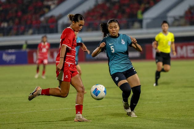 Fußball, Frauen, Testspiel, Indonesien - Singapur Indonesia V Singapore Women s national team, Nationalteam - FIFA Women s Matchday The Indonesia vs Singapore Women s National Team match takes place at the FIFA Women s Matchday event at Arcamanik Stadium in Bandung City, Indonesia, on June 3, 2026. Bandung Indonesia  Copyright: xRyanxSuherlanx originalFilename:suherlan-indonesi260603_np25C.jpg