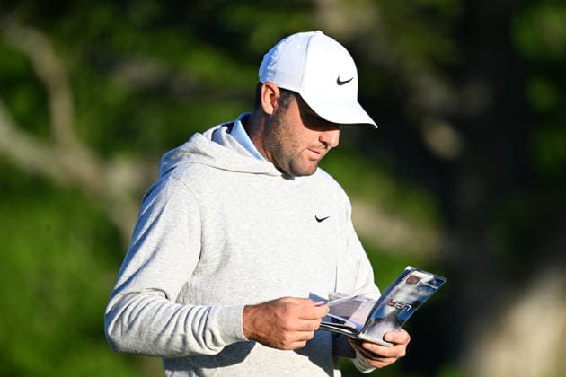 Golf, The Memorial Tournament in Dublin, Ohio, Training June 3, 2026: Scottie Scheffler (USA) on the 1st tee in the Workday Golden Bear Pro Am in Dublin, Ohio. Cal Media PGA, Golf Herren 2026: The Memorial Tournament Practice Rounds JUN 3  - ZUMAc04_ 20260603_zma_c04_042 Copyright: xBrentxClarkx