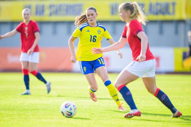 260603 Svea Rehnberg of Sweden during the U23 womenÂs international friendly football match between Sweden and Norway on June 3, 2026 in Kalmar Photo Suvad Mrkonjic BILDBYRAN COP 170 SM0467 fotboll football soccer fotball u23 under 23 sverige sweden norge norway dam bbeng norge norway sverige sweden  Copyright: SUVADxMRKONJIC BB260603SM115
