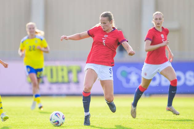 260603 Mina Bergersen of Norway during the U23 womenÂs international friendly football match between Sweden and Norway on June 3, 2026 in Kalmar Photo Suvad Mrkonjic BILDBYRAN COP 170 SM0467 fotboll football soccer fotball u23 under 23 sverige sweden norge norway dam bbeng norge norway sverige sweden  Copyright: SUVADxMRKONJIC BB260603SM116