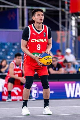 Basketball, FIBA 3x3 WM in Warschau, Männer, Deutschland - China #2 Warszawa 03.06.2026. 3x3 Basketball World Cup Day 3 in Warsaw, Poland. Germany - China match --- Mistrzostwa Swiata w koszykowce 3x3 Dzien 3 w Warszawie. Mecz Niemcy - Chiny Persons Shown : Pengcheng Lu Fot. Kai Taller Arena Akcji NEWSPIX.PL --- newspix.pl 