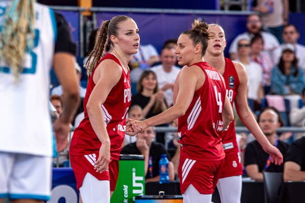 Basketball, FIBA 3x3 WM in Warschau, Frauen, Polen - Aserbaidschan #2 Warszawa 03.06.2026. 3x3 Basketball World Cup Day 3 in Warsaw, Poland. Poland - Azerbaijan match --- Mistrzostwa Swiata w koszykowce 3x3 Dzien 3 w Warszawie. Mecz Polska - Azerbejdzan Persons Shown : Aleksandra Ziemborska Anna Pawlowska Weronika Telenga Fot. Kai Taller Arena Akcji NEWSPIX.PL --- newspix.pl 