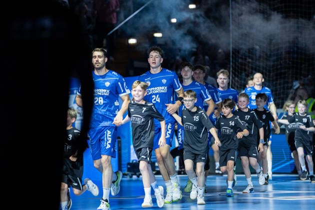 TBV Lemgo Lippe GER vs SC DHfK Leipzig GER , Handball, Daikin Handball Bundesliga, 33 Matchday, 3 6 2026, Season 2025 2026, Lemgo Joel Willecke TBV Lemgo Lippe, 24 at run-in Lemgo Phoenix Contact Arena Germany