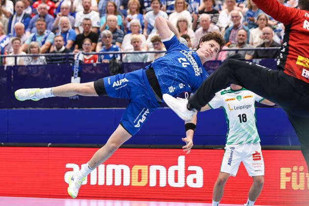2026 06 03, xkwix, Handball, HBL, TBV Lemgo Lippe SC DHfK Leipzig, PHOENIX CONTACT arena, 33 Matchday, Season 2025 2026 Joël Willecke TBV Lemgo Lippe 24 at goal throwing Photo xKamilxWilkowskixPressefotoKochx Nordrhein Westfalen Germany