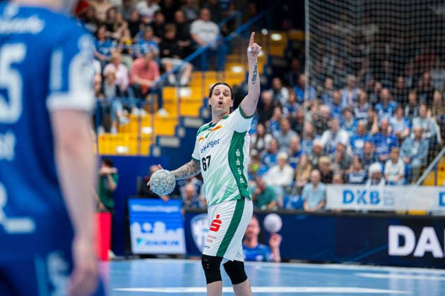 TBV Lemgo Lippe GER vs SC DHfK Leipzig GER , Handball, Daikin Handball Bundesliga, 33 Matchday, 3 6 2026, Season 2025 2026, Lemgo Dean Bombac SC DHfK Leipzig, 67 at match setup Lemgo Phoenix Contact Arena Germany