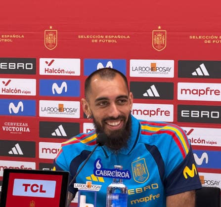ESP Press conference of the Spain National Football Team Borja Iglesias of Spain during the press conference of the Spain National Football Team played at Ciudad del Futbol, Las Rozas, Madrid on June 3 , 2026 in Spain Madrid Spain Football Copyright: xAgenciaxLOFx