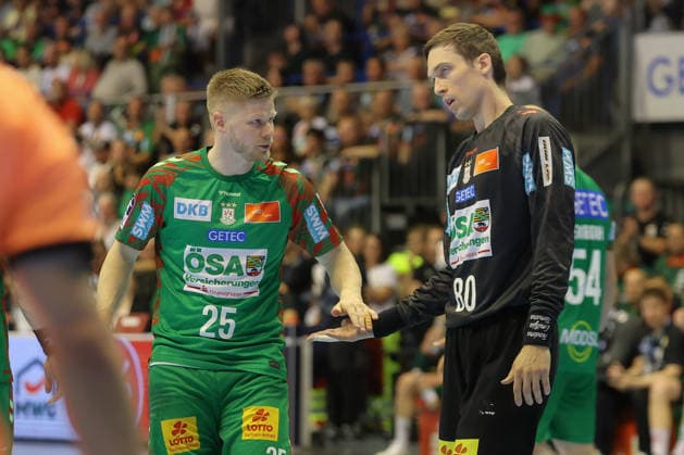 03 06 2026, xtgx, Handball, Daikin HBL, SC Magdeburg VfL Gummersbach v l Sebastian Barthold Magdebug, 25 Nikola Portner Magdeburg, 80 Magdeburg