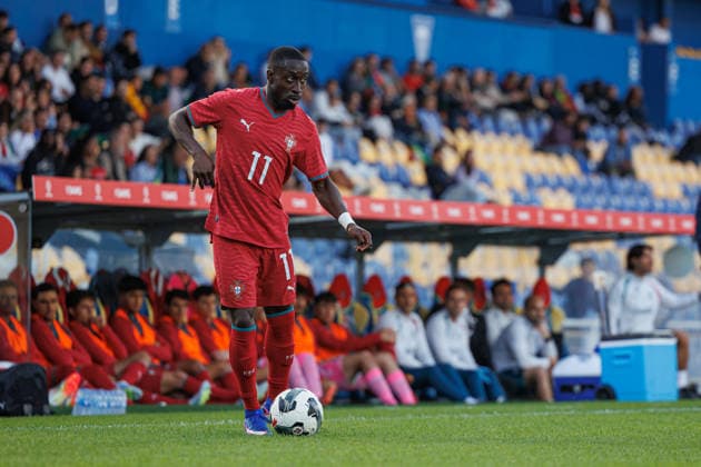 Fußball, U21, Testspiel, Portugal - Nordirland Carlos Borges seen during International Friendly, Länderspiel, Nationalmannschaft U21, U 21 game between teams of Portugal and North Ireland at Estadio Antonio Coimbra da Mota (Luis Loureiro Ball Raw Images PT) Oeiras Estadio Antonio Coimbra da Mota Portugal Copyright: xLuisxLoureirox LLOU0403