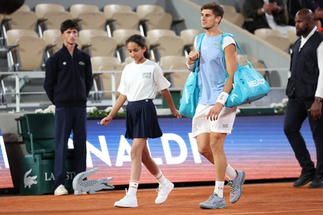 ROLAND GARROS 2026 Thierry Larret MAXPPP - PARIS (75) 03 06 2026 Thierry Larret Maxppp. Tennis. Roland Garros 2026. Internationaux de France de tennis. Stade Roland Garros, Paris (75). Le 3 Juin. Court Philippe CHATRIER : Matteo BERRETINI (ITA) vs Matteo ARNALDI (ITA). PARIS (75) STADE ROLAND GARROS PARIS ILE DE FRANCE FRANCE  Copyright: xMAXPPPxThierryxLarretx TLR202606032086 TLR202606032086