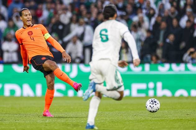 Fußball, Testspiel, Niederlande - Algerien #2 ROTTERDAM , 03-06-2026 , Stadium Feijenoord de Kuip , season 2025 2026 , FIFA International football , friendly match between The Netherlands and Algeria , picture shows Netherlands player Virgil van Dijk Netherlands - Algeria (friendly)  x204133918x Copyright: