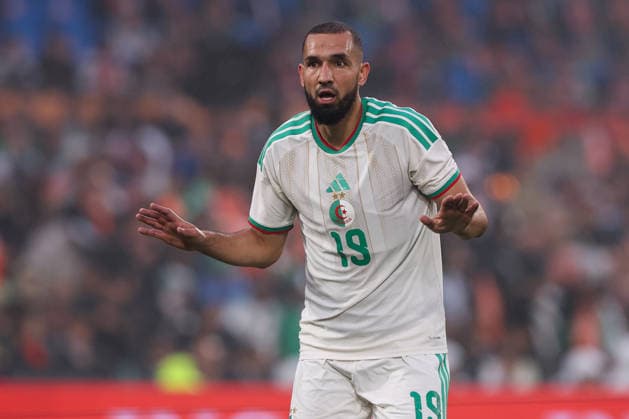 Fußball, Testspiel, Niederlande - Algerien #2 2026-06-03 Netherlands v Algeria - Friendly international football match ROTTERDAM, NETHERLANDS - JUNE 3: Nabil Bentaleb of Algeria looks on during the Friendly international football match match between Netherlands and Algeria at Stadion Feijenoord on June 3, 2026 in Rotterdam, Netherlands. Rotterdam Stadion Feijenoord Netherlands Content not available for redistribution in The Netherlands directly or indirectly through any third parties. Copyright: xHansxvanxderxValkx
