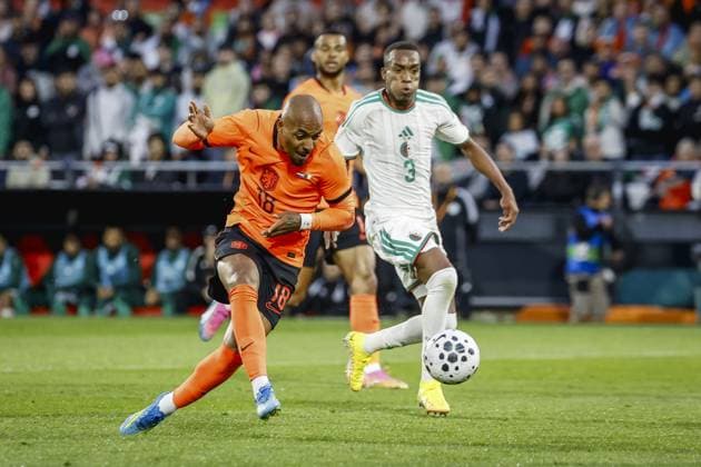 Fußball, Testspiel, Niederlande - Algerien #2 ROTTERDAM - Donyell Malen of the Netherlands during the friendly international match, Länderspiel, Nationalmannschaft between the Netherlands and Algeria at Feyenoord stadium De Kuip on June 3, 2026, in Rotterdam, the Netherlands. The Dutch national team, Nationalteam is preparing for the 2026 FIFA World Cup, WM, Weltmeisterschaft, Fussball BAS CZERWINSKI ANP International Friendly, Länderspiel, Nationalmannschaft 2026 xVIxANPxSportx xxANPxIVx 560012928 originalFilename: 560012928.jpg