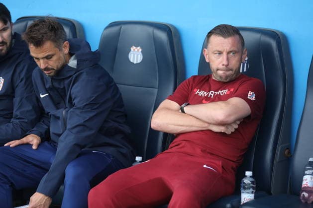 Fußball, U21, Testspiel, Kroatien - Katar Croatia, Zagreb, 030626. Rudes Stadium. Friendly match of the U21, U 21 national teams: Croatia - Qatar. In the photo: Niko Kranjcar, Ivica Olic. Photo: Ranko Suvar CROPIX Zagreb Croatia Copyright: xxRankoxSuvarx hrvatska_katar2-030626