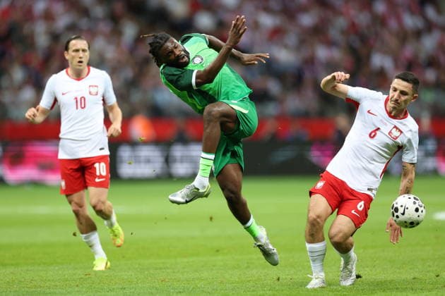 Fußball, Testspiel, Polen - Nigeria #3 WARSZAWA 03.06.2026 MIEDZYNARODOWY MECZ TOWARZYSKI: POLSKA - NIGERIA --- International Friendly, Länderspiel, Nationalmannschaft FOOTBALL MATCH IN WARSAW: POLAND - NIGERIA TEREM MOFFI BARTOSZ SLISZ FOT. PIOTR KUCZA FOTOPYK NEWSPIX.PL --- newspix.pl 