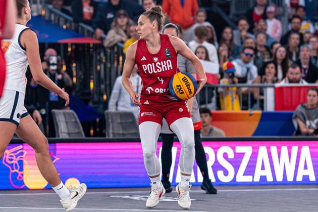 Basketball, FIBA 3x3 WM in Warschau, Frauen, Polen - Niederlande Warszawa 03.06.2026. 3x3 Basketball World Cup Day 3 in Warsaw, Poland. Poland - Netherlands match --- Mistrzostwa Swiata w koszykowce 3x3 Dzien 3 w Warszawie. Mecz Polska - Holandia Persons Shown : Anna Pawlowska Fot. Kai Taller Arena Akcji NEWSPIX.PL --- newspix.pl 