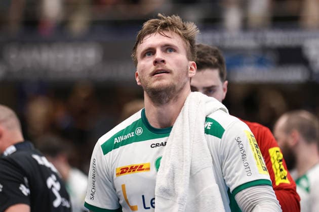 2026 06 03, xkwix, Handball, HBL, TBV Lemgo Lippe SC DHfK Leipzig, PHOENIX CONTACT arena, 33 Matchday, Season 2025 2026 Franz Semper SC DHfK Leipzig 32 looks exhausted in the air Photo xKamilxWilkowskixPressefotoKochx Nordrhein Westfalen Germany