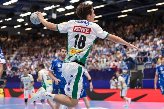2026 06 03, xkwix, Handball, HBL, TBV Lemgo Lippe SC DHfK Leipzig, PHOENIX CONTACT arena, 33 Matchday, Season 2025 2026 Staffan Peter SC DHfK Leipzig 18 throwing a goal in the air Photo xKamilxWilkowskixPressefotoKochx North Rhine-Westphalia Germany