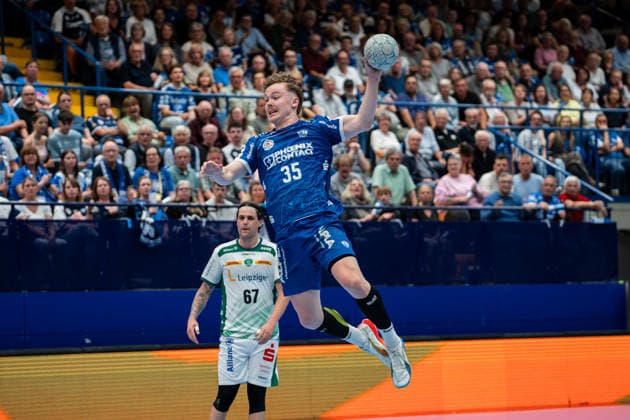 TBV Lemgo Lippe GER vs SC DHfK Leipzig GER , Handball, Daikin Handball Bundesliga, 33 Matchday, 3 6 2026, Season 2025 2026, Lemgo Jarnes Faust TBV Lemgo Lippe, 35 in goal Lemgo Phoenix Contact Arena Germany