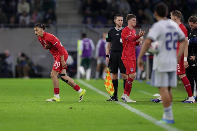 Hamza Kadamani Luxembourg 20 debuts for Florian Bohnert Luxembourg 7 Soccer, Season 2025 2026, Friendly match, International match 03 06 2026 National team Luxembourg Italy LUX vs ITA Stade de Luxembourg, Luxembourg