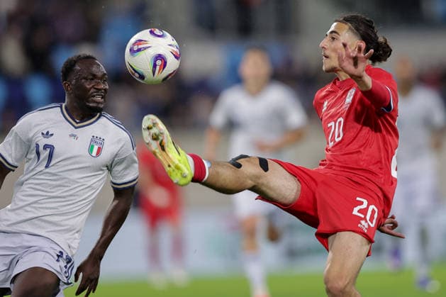 Hamza Kadamani Luxembourg 20 Soccer, Season 2025 2026, Friendly match, International match 03 06 2026 National team Luxembourg Italy LUX vs ITA Stade de Luxembourg, Luxembourg