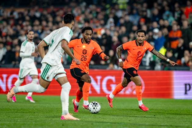 ROTTERDAM m Quinten Timber of the Netherlands during the 2026 World Cup friendly match between the Netherlands and Algeria at Stadium De Kuip on June 3, 2026 in Rotterdam, the Netherlands Photo by Stefan Koops EYE4IMAGES DeFodi Images
