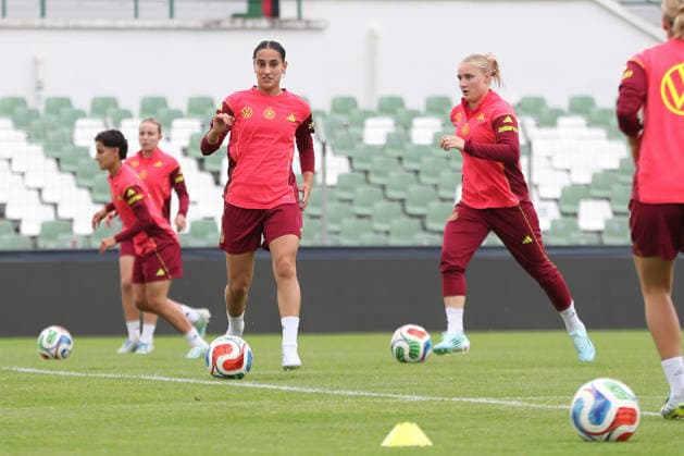 DFB U23 womens national team training Germany, 03 06 26 Ilayda Acikgöz 8, Germany U23, Eintracht Frankfurt soccer, DFB U23 womens national team Germany trains on 03 06 26 at Alfred Kunze Sportpark Leipzig Leutzsch Copyright: xBEAUTIFULxSPORTS JanxKaeferx