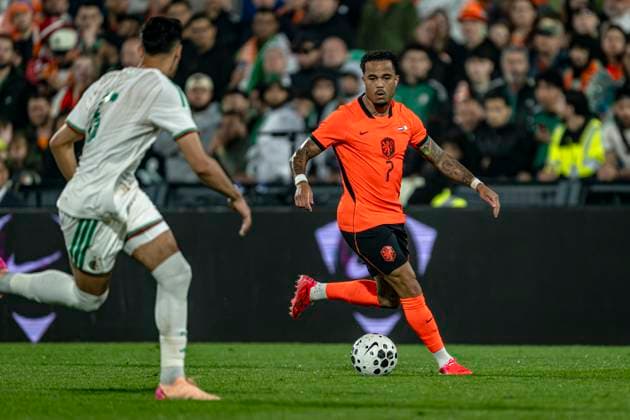 ROTTERDAM Justin Kluivert of the Netherlands during the 2026 World Cup friendly match between the Netherlands and Algeria at Stadium De Kuip on June 3, 2026 in Rotterdam, the Netherlands Photo by Stefan Koops EYE4IMAGES DeFodi Images