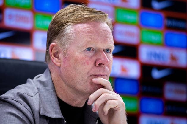 ROTTERDAM, NETHERLANDS - JUNE 3: Netherlands head coach Ronald Koeman attends a press conference, PK, Pressekonferenz after the International Friendly, Länderspiel, Nationalmannschaft match between Netherlands and Algeria at Stadion Feijenoord on June 3, 2026 in Rotterdam, Netherlands.  Copyright: xRenexNijhuis MBxMediax