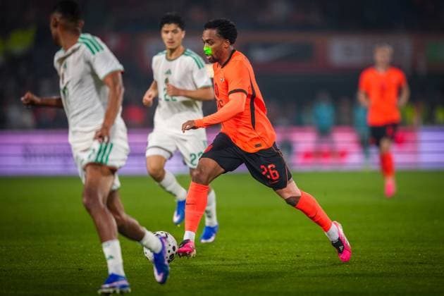ROTTERDAM , 03-06-2026 , Stadium Feijenoord de Kuip , season 2025 2026 , FIFA International football , friendly match between The Netherlands and Algeria , picture shows Netherlands player Quinten Timber Netherlands - Algeria (friendly)  x204136732x Copyright: