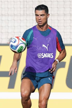 Training of the Portuguese national football team in the football city of Oeiras Portugal, June 3, 2026, in Alges, Portugal Cristiano Ronaldo Portugal ,7 Copyright: HMBxMedia FernandoxSoares