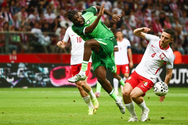 Poland - Nigeria Friendly Match Terem Moffi and Bartosz Slisz during the Poland - Nigeria friendly football match at National Stadium in Warsaw, Poland on June 3, 2026. Warsaw Poland  Copyright: xJakubxPorzyckix originalFilename:porzycki-polandni260603_np1yx.jpg
