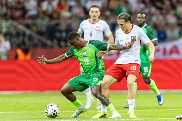Poland v Nigeria - International Friendly, Länderspiel, Nationalmannschaft Tochukwu Nnadi, Piotr Zielinski during the friendly match between Poland and Nigeria in Warsaw, Poland, on June 03, 2026 Warsaw Poland  Copyright: xAndrzejxIwanczukx originalFilename:iwanczuk-polandvn260603_npWjO.jpg