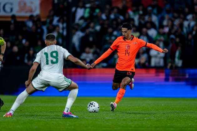 ROTTERDAM r Tijjani Reijnders of the Netherlands during the 2026 World Cup friendly match between the Netherlands and Algeria at Stadium De Kuip on June 3, 2026 in Rotterdam, the Netherlands Photo by Stefan Koops EYE4IMAGES DeFodi Images