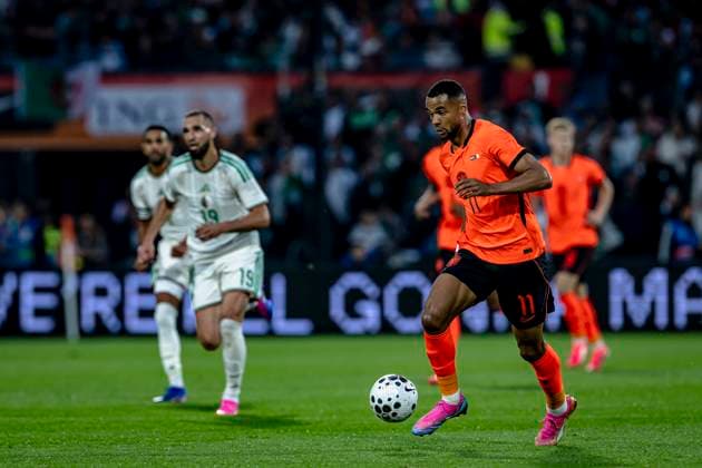 ROTTERDAM Cody Gakpo of the Netherlands during the 2026 World Cup friendly match between the Netherlands and Algeria at Stadium De Kuip on June 3, 2026 in Rotterdam, the Netherlands Photo by Stefan Koops EYE4IMAGES DeFodi Images