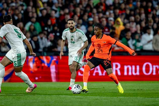 ROTTERDAM Crysencio Summerville of the Netherlands during the 2026 World Cup friendly match between the Netherlands and Algeria at Stadium De Kuip on June 3, 2026 in Rotterdam, the Netherlands Photo by Stefan Koops EYE4IMAGES DeFodi Images