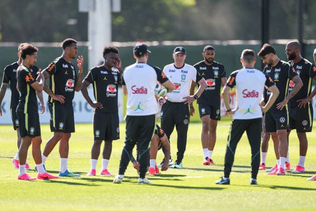 The Brazilian national team, Nationalteam during training in New Jersey, United States. Carlo Ancelotti of the Brazilian national team during training at the New York Red Bulls Training Center in Columbia Park, in the city of Morristown, New Jersey, United States, this Wednesday, June 3, 2026. NEW YORK NEW YORK UNITED OF AMERICA Copyright: xVANESSAxCARVALHOx