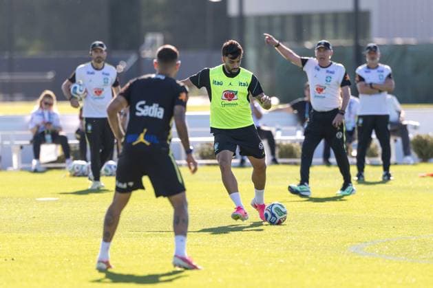 The Brazilian national team, Nationalteam during training in New Jersey, United States. Lucas Paqueta of the Brazilian national team during training at the New York Red Bulls Training Center in Columbia Park, in the city of Morristown, New Jersey, United States, this Wednesday, June 3, 2026. Morristown Columbia Park NJ UNITED STATES Copyright: xWilliamxVolcovx