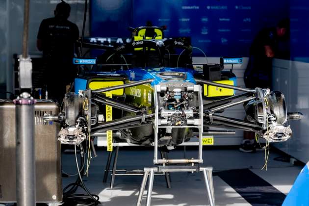 MONACO The car of Formula 1 driver Carlos Sainz of Atlassian Williams F1 Team in the pit box during the Formula 1 Monaco Grand Prix on the Monaco Street Circuit on June 4, 2026 in Monaco, Monaco Photo by DeFodi Images